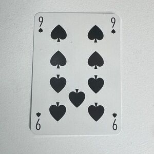 Louis Vuitton Playing Card - 9 Black Spades